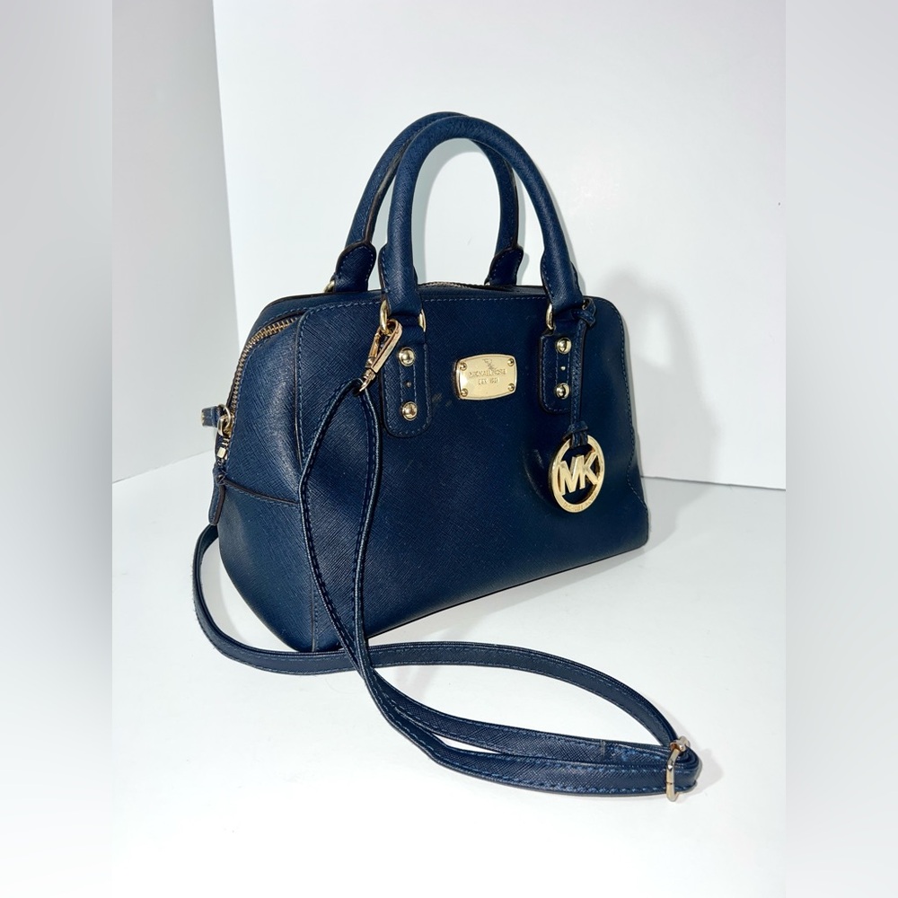 Michael Kors Saffiano Satchel Handbag Shoulder Bag Crossbody Leather